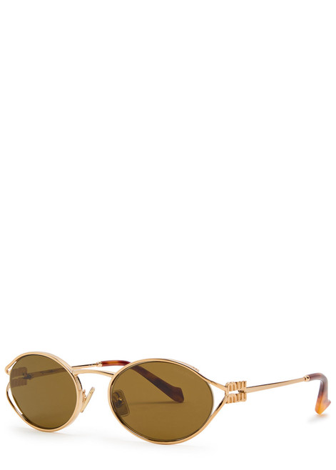 MIU MIU-Oval-frame sunglasses