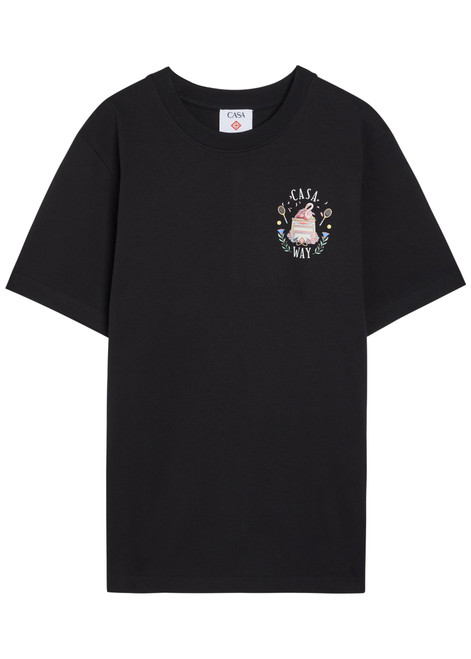 CASABLANCA-Casaway printed cotton T-shirt