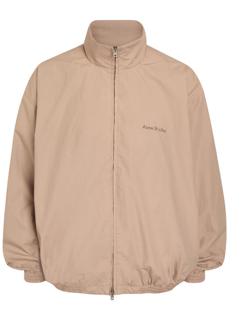 ACNE STUDIOS-Logo-print cotton-poplin jacket