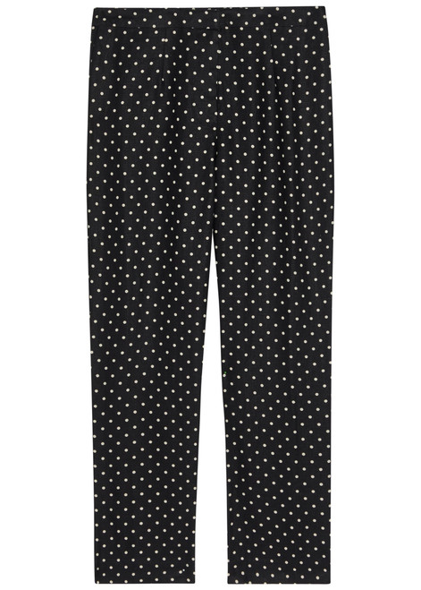 FAITHFULL THE BRAND-Iria polka dot linen capri trousers
