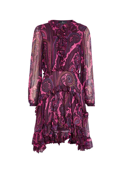 ETRO-Paisley-print silk-chiffon mini dress