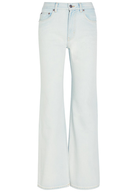 CHLOE-Embroidered flared-leg jeans