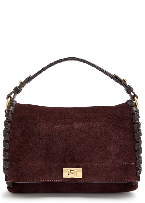 ANYA HINDMARCH-Mortimer leather and suede cross-body bag