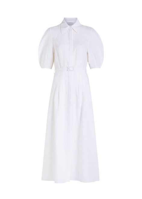 GABRIELA HEARST-Maude darted linen midi shirt dress