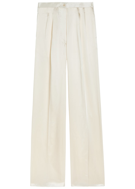 GIULIVA HERITAGE-The Elsa wide-leg satin trousers