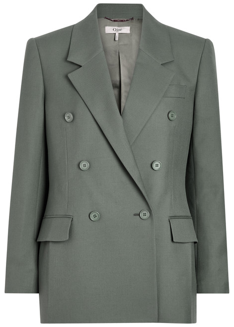 CHLOE-Double-breasted wool blazer