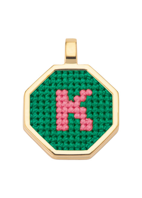MARIA FRERING-Letter K pendant gold-plated necklace
