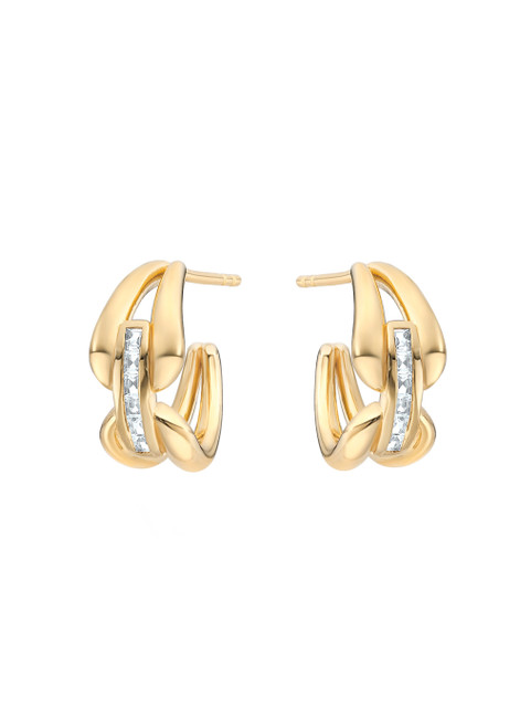 V BY LAURA VANN-Rene 14kt gold vermeil hoop earrings