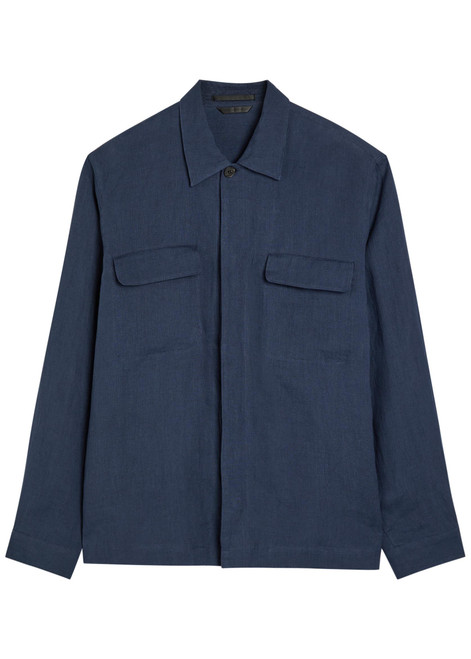 SUNSPEL-Linen overshirt