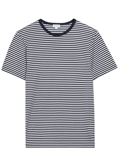 SUNSPEL-Striped cotton T-shirt