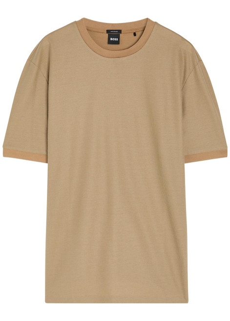 BOSS-Waffle cotton T-shirt