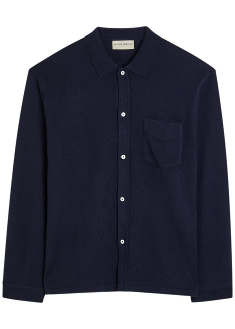 OFFICINE GÉNÉRALE-Gareth wool and cashmere-blend cardigan