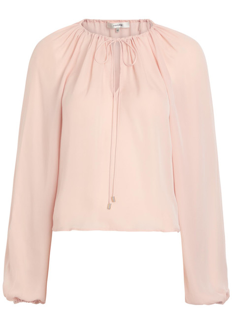FRAME-The Balloon silk blouse