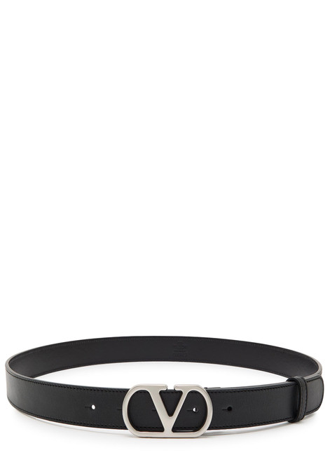 VALENTINO GARAVANI-VLogo leather belt 