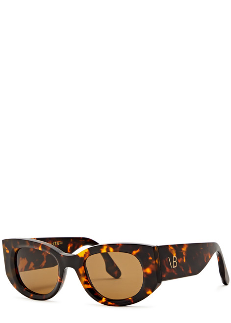 VICTORIA BECKHAM-Oval-frame sunglasses 