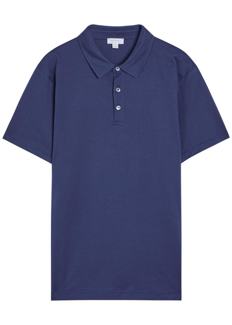 SUNSPEL-Cotton-jersey polo shirt
