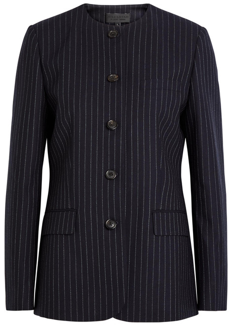 NILI LOTAN-Gertrude pinstriped wool jacket