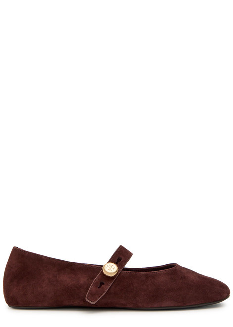 TORY BURCH-Romy suede Mary Jane flats