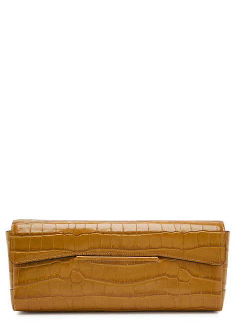 TOTEME-Crocodile-embossed leather clutch