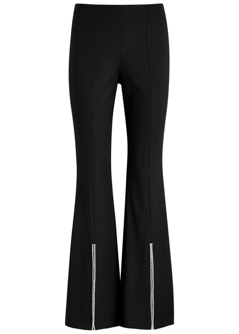 ALICE + OLIVIA-Embellished split-hem trousers