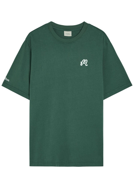 MALBON-Bermuda logo-print cotton T-shirt