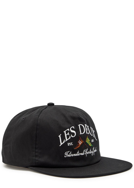 LES DEUX-Logo-embroidered twill cap 