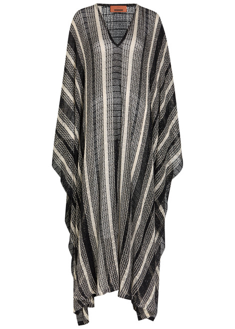 MISSONI-Striped open-knit kaftan cover-up 