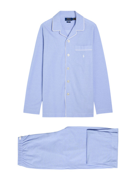 POLO RALPH LAUREN-Logo-embroidered cotton pyjama set