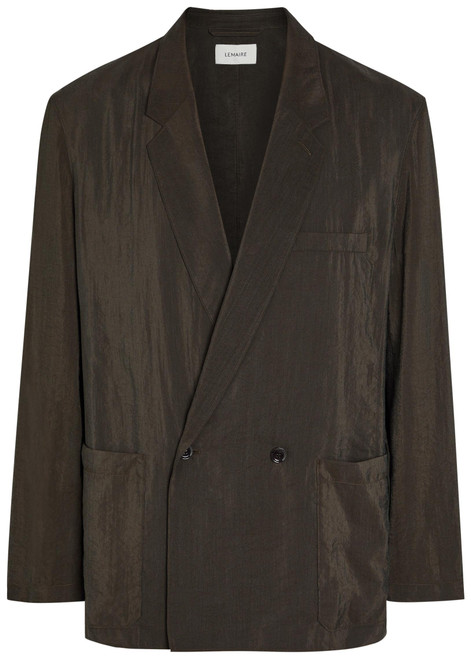 LEMAIRE-Double-breasted silk-blend blazer