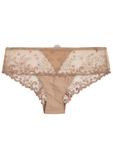 SIMONE PÉRÈLE-Delice embroidered tulle briefs