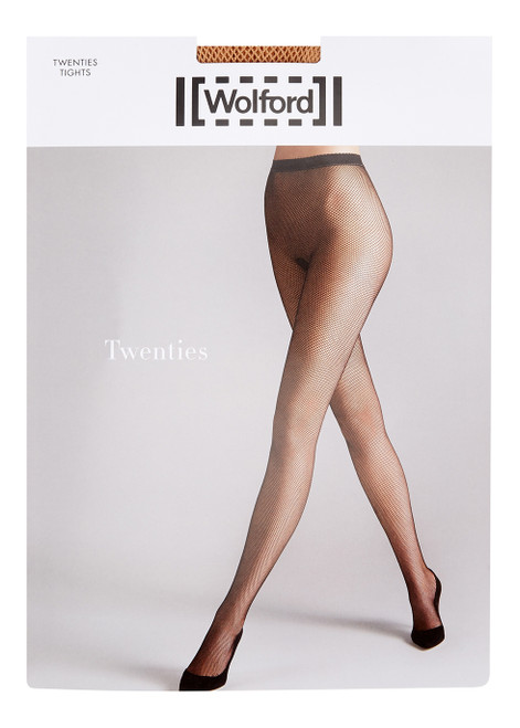 WOLFORD-Twenties gobi micro-fishnet tights