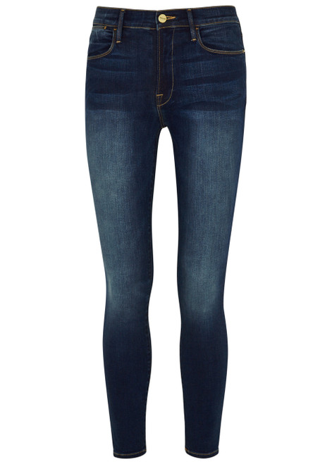 FRAME-Le High Skinny dark blue jeans