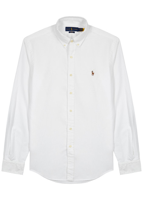 POLO RALPH LAUREN-Piqué cotton Oxford shirt