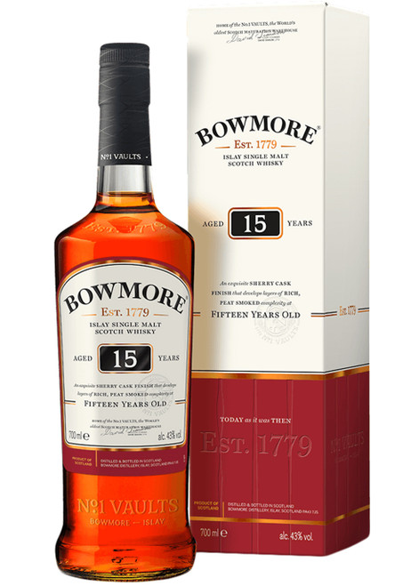 BOWMORE-15 Year Old Single Malt Scotch Whisky