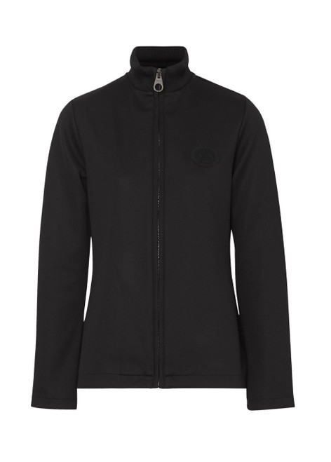 BURBERRY-Crest detail funnel neck track top