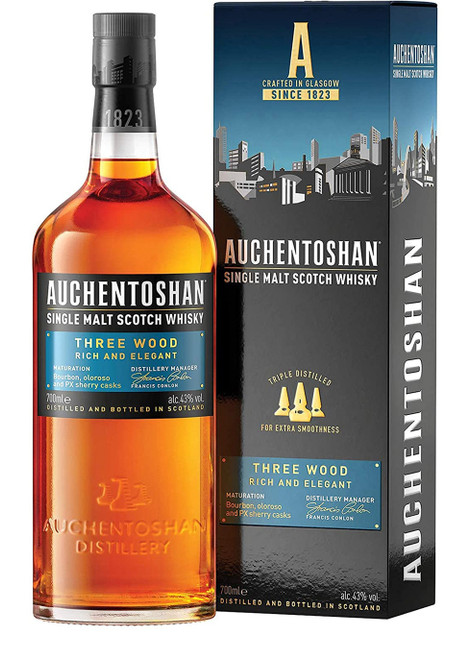 AUCHENTOSHAN-Three Wood Single Malt Scotch Whisky