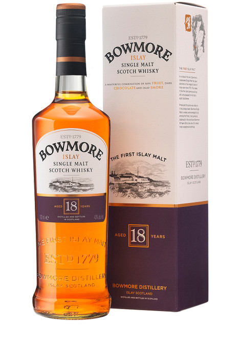 BOWMORE-18 Year Old Single Malt Scotch Whisky