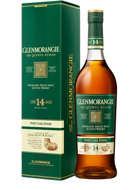 GLENMORANGIE-The Quinta Ruban 14 Year Old Port Cask Finish Single Malt Scotch Whisky