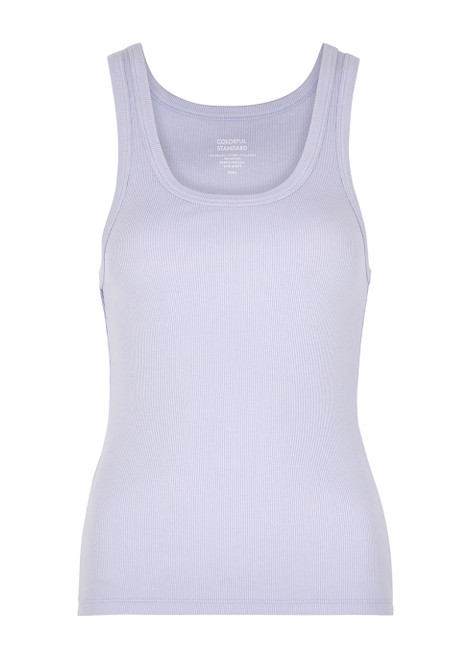 COLORFUL STANDARD-Ribbed stretch-cotton tank