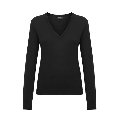 THEORY-V-neck sweater in regal wool