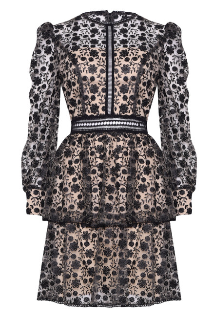 true decadence embroidered dress True Decadence Blue Embroidered Dress main image 0