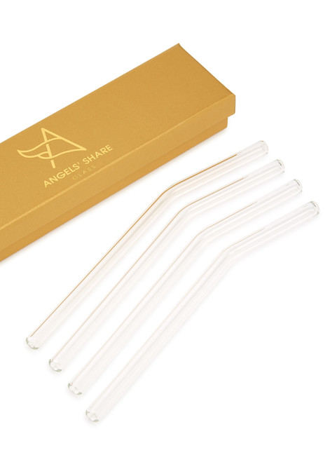 ANGELS' SHARE GLASS-Glass Straws x 4