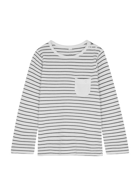 MORI-Striped jersey top