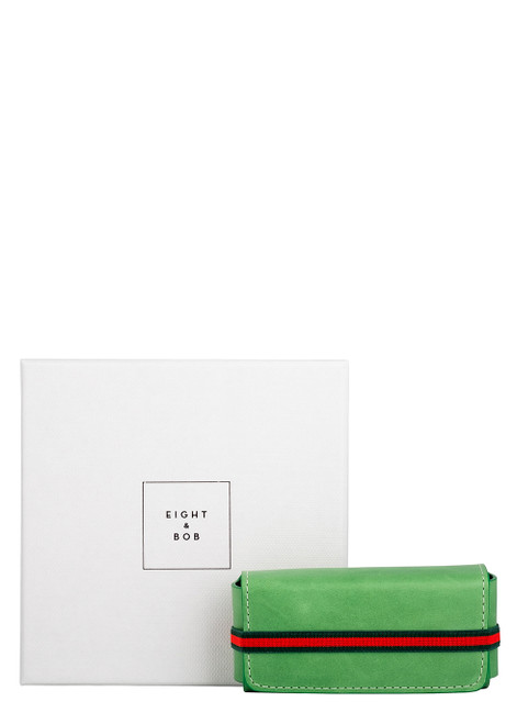 EIGHT & BOB-Grass Green Leather Fragrance Case 30ml