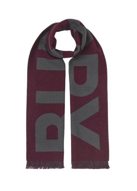 BURBERRY-Logo wool jacquard scarf