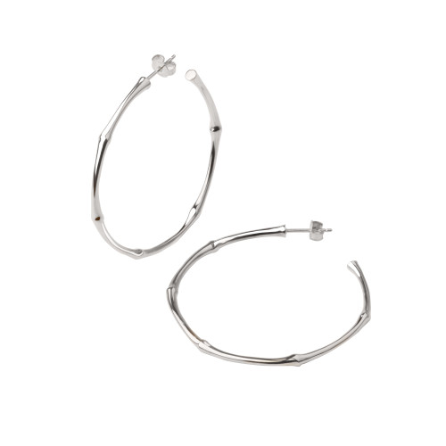 DINNY HALL-Bamboo large hoops