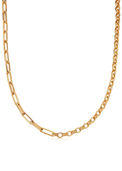 MISSOMA-Deconstructed Axiom 18kt gold-plated chain necklace