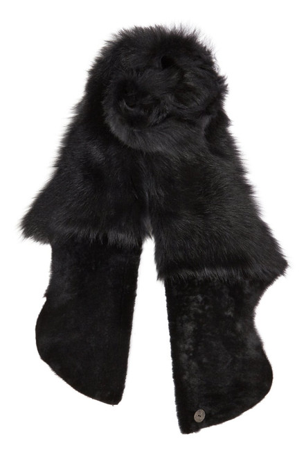 GUSHLOW & COLE-Shearling gilet scarf