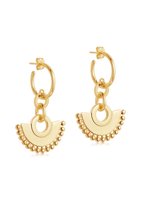 MISSOMA-Calima Chandelier 18kt gold vermeil hoop earrings