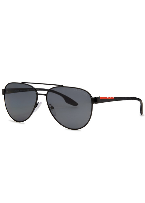 PRADA LINEA ROSSA-Aviator-style sunglasses